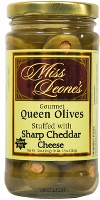 Sharp Cheddar Cheese Stuffed Queen Olives Olives
