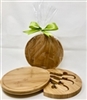 Round Bamboo Cutting Board with Tools